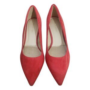 Sh109 Pelle Moda Red Suede Pumps 10